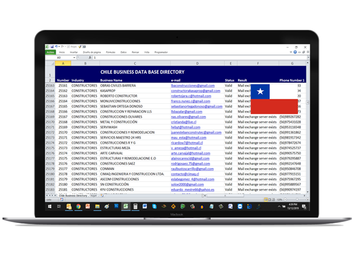 DirectorioEmpresasChile BASES DE DATOS DIRECTORIOS