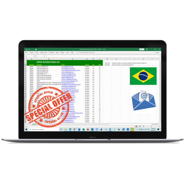 Lista de Emails Correos Electrónicos Empresas Brazil