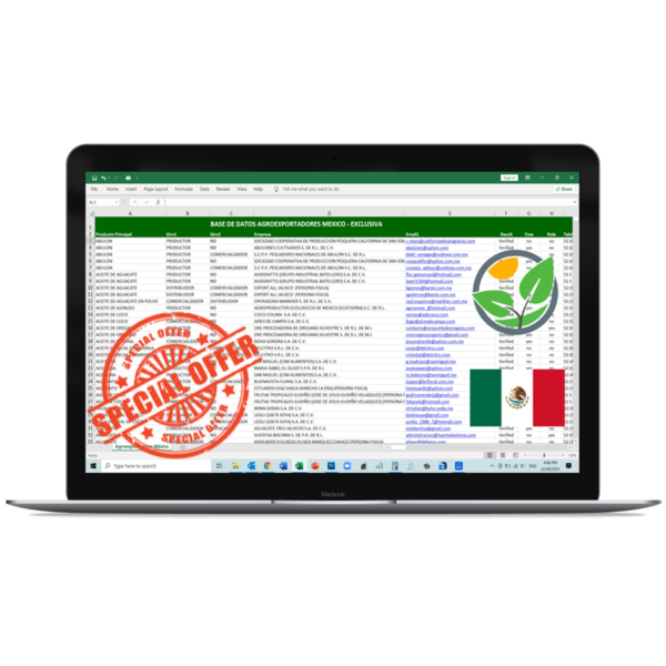 Base Datos Agroexportadores México