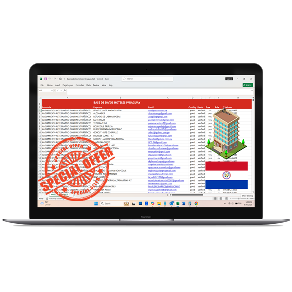 Base de Datos Hoteles y Afines Paraguay